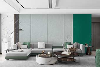 湘潭轻奢风格-客厅